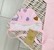 Комплект з начосом чоловічок + шапочка рожевого кольору з принтом "Squishmallows" для дівчинки, 56, Футер з начосом 100% бавовна, Дівчинка